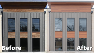 Building featuring MAC metal siding