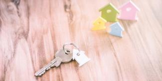 close up of a home key