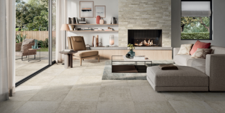 modern home sitting area featuring antibacterial tile