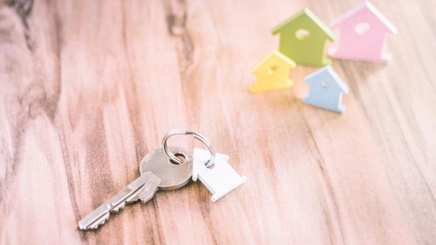 close up of a home key